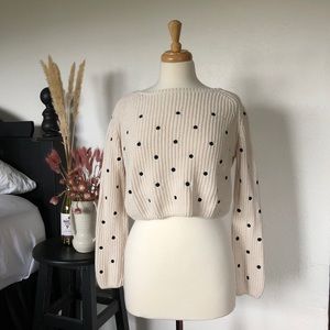 ZARA Polka Dot Sweater